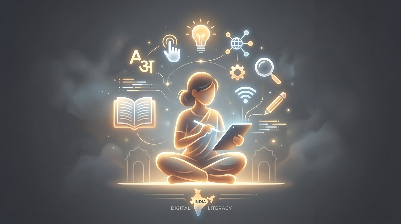Digital Literacy concept illustration